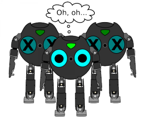 3 Bit-Bots, two of them damaged