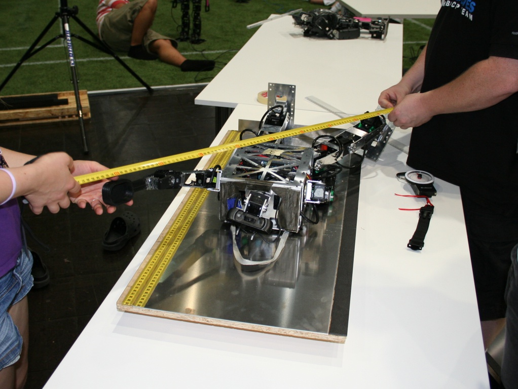 Hambot gets measured 2 Hambot gets measured 2